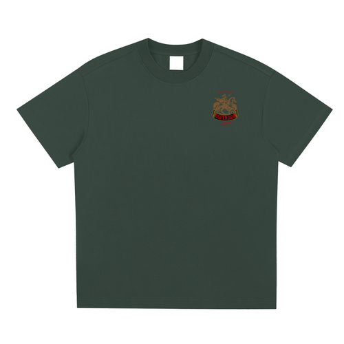 "Defenders of the Faith" - Oversized T-Shirt Green