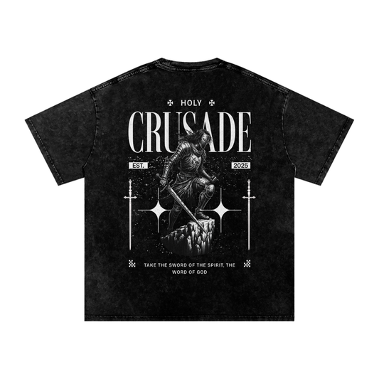 "Holy Crusade" - Acid Washed T-Shirt