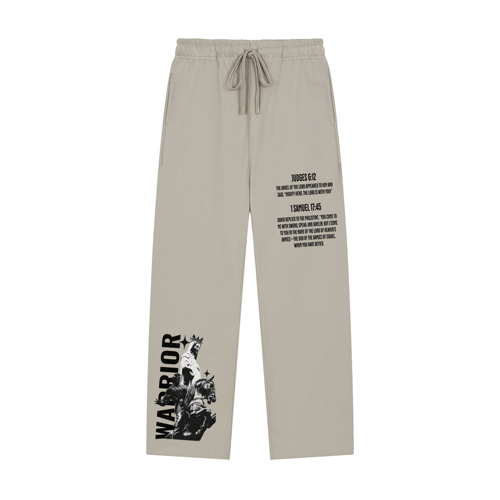 "Warrior" - Straight Sweatpants Grey