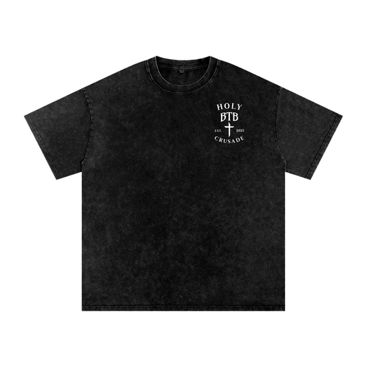 "Holy Crusade" - Acid Washed T-Shirt