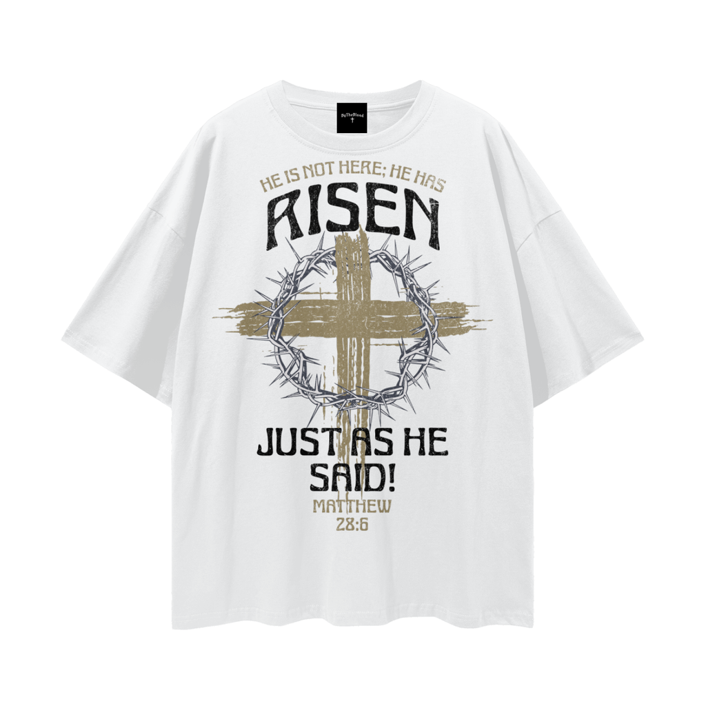 "Matthew 28:6" - Graphic T-Shirt White