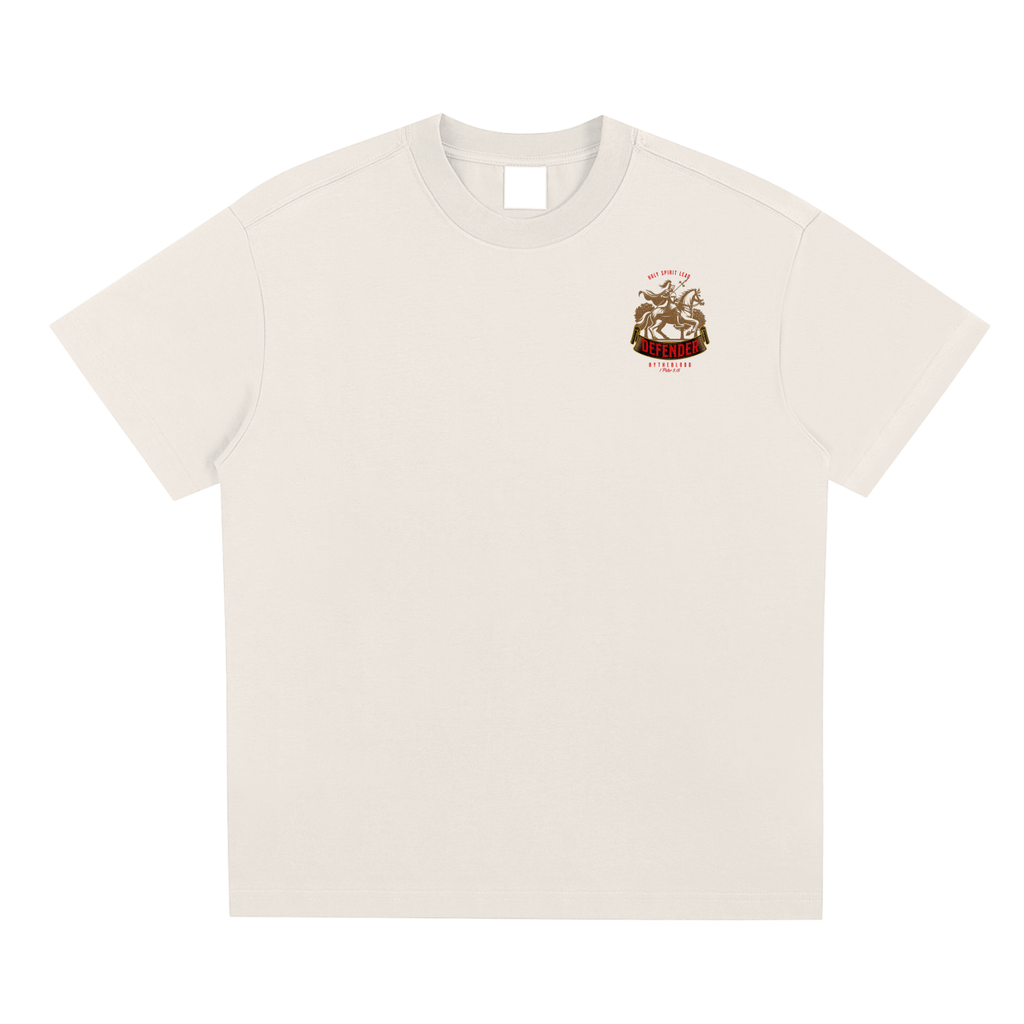 "Defenders of the Faith" - Oversized T-Shirt Cream