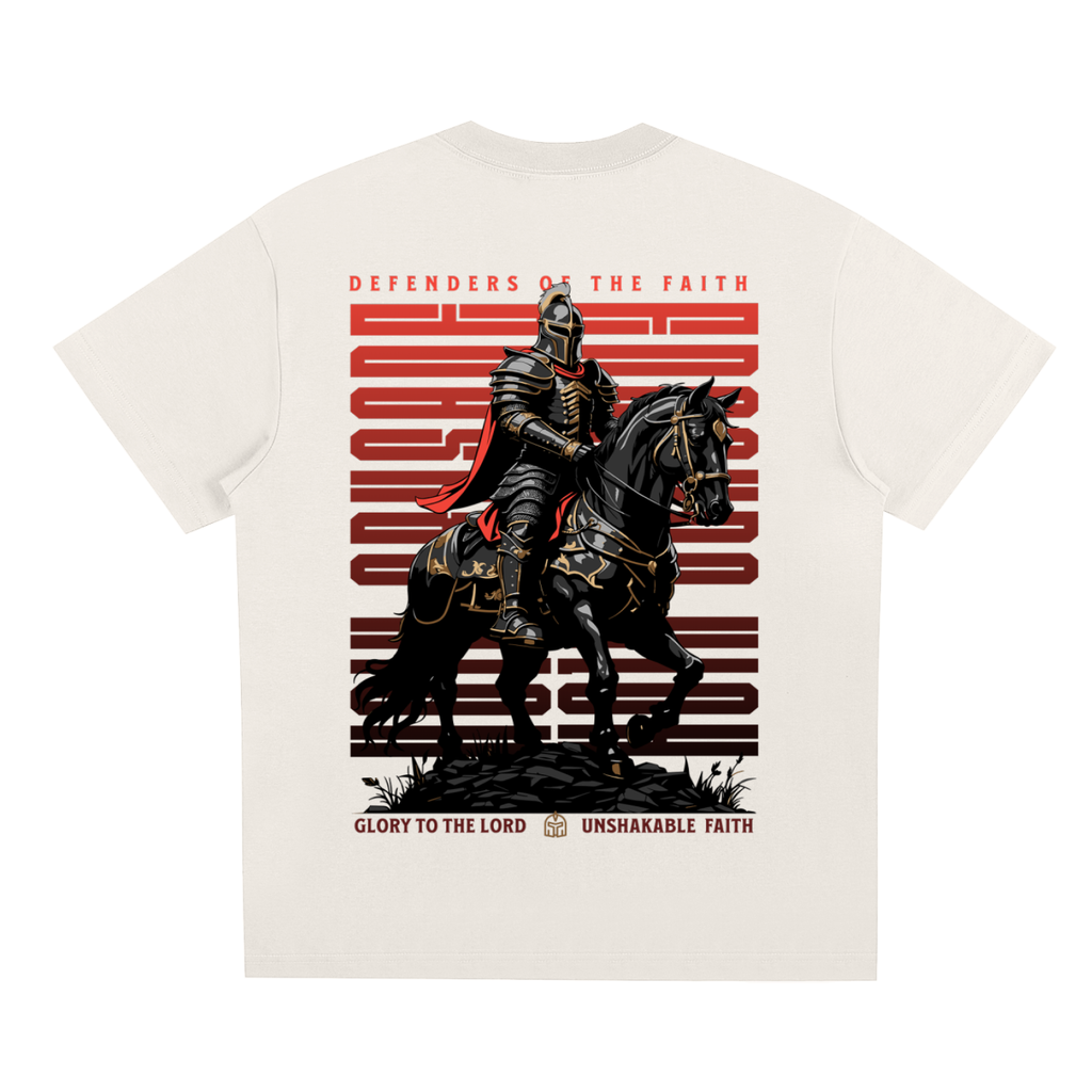 "Defenders of the Faith" - Oversized T-Shirt Cream