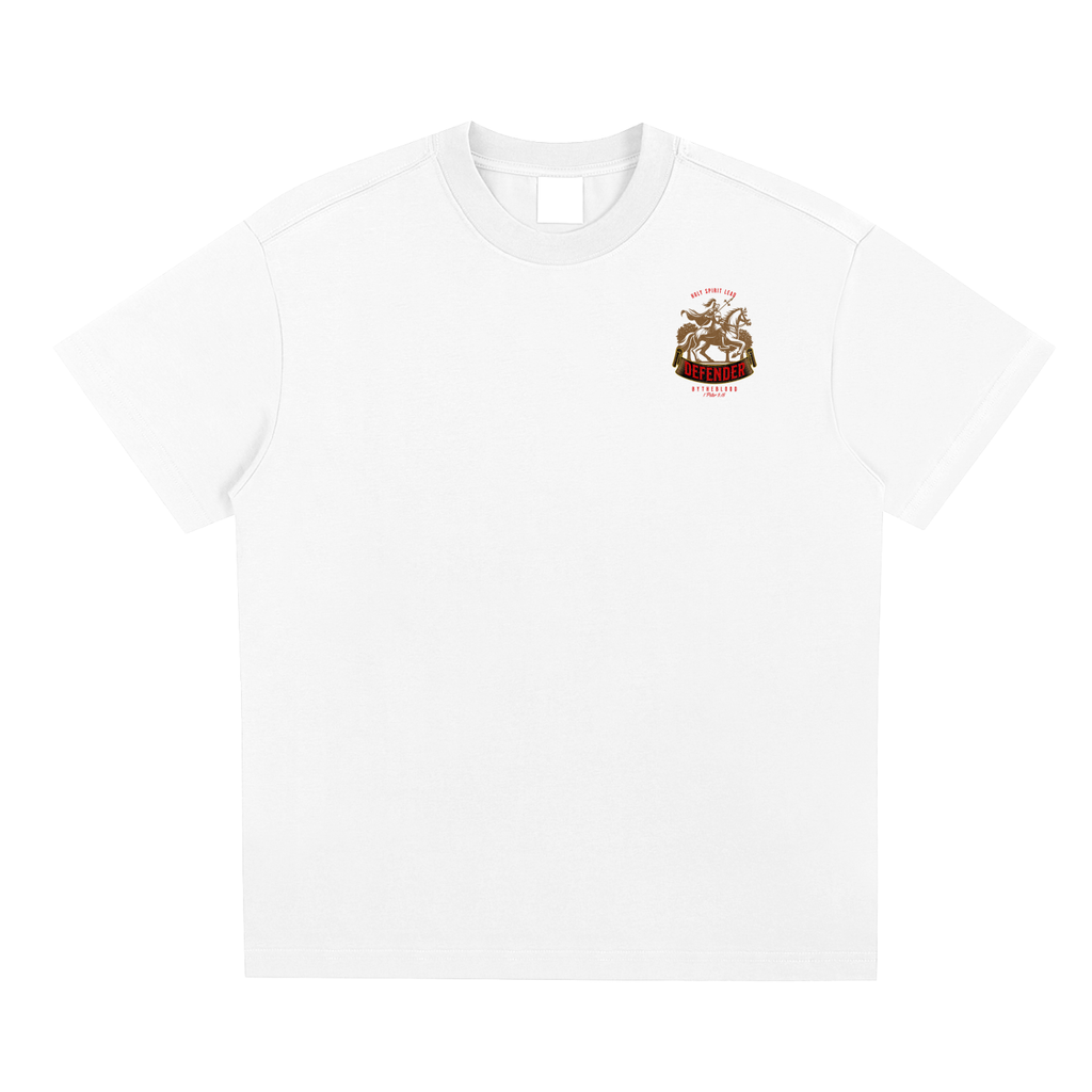 "Defenders of the Faith" - Oversized T-Shirt White