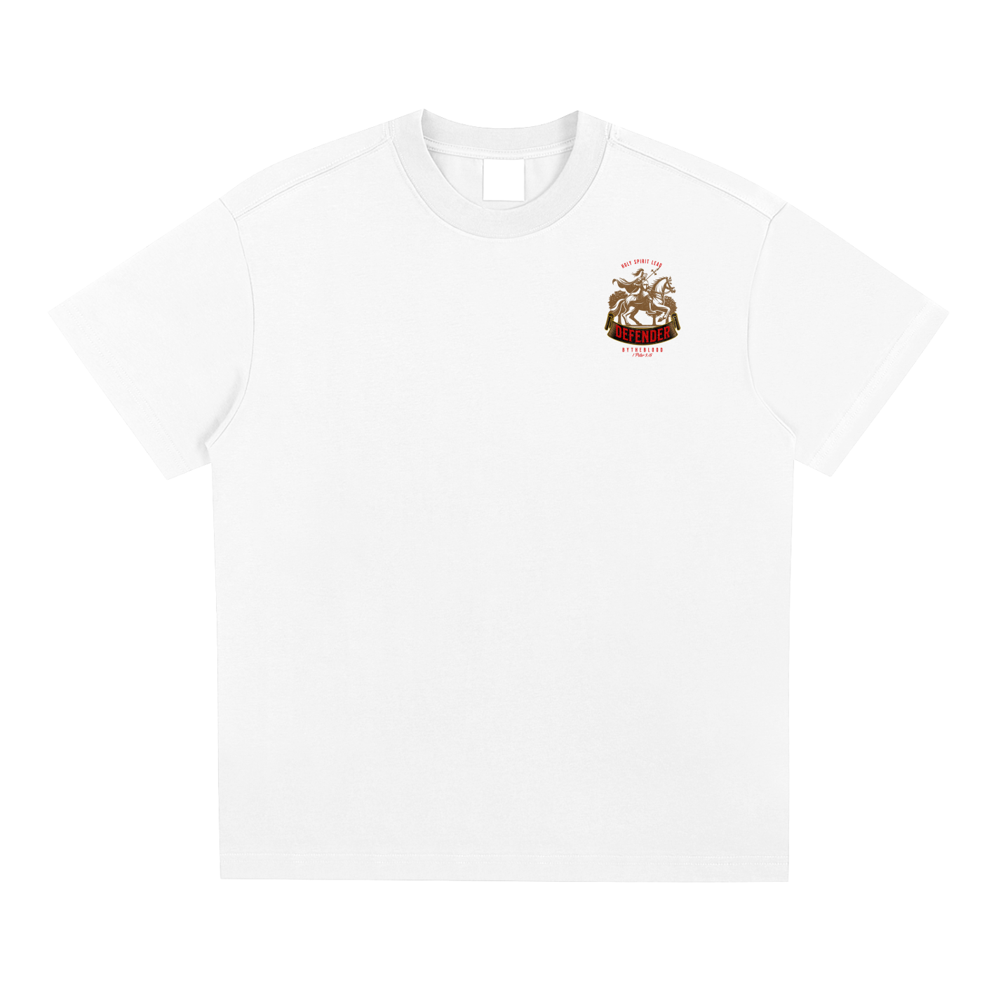 "Defenders of the Faith" - Oversized T-Shirt White