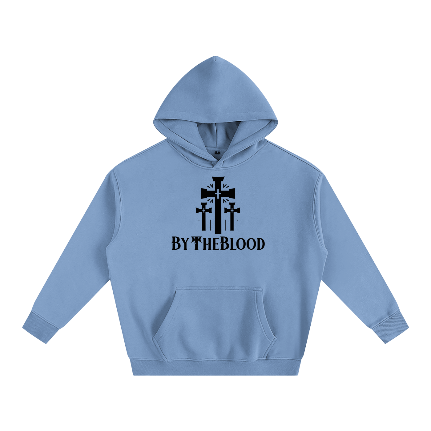 "The 3 Crosses" - Oversized Hoodie SkyBlue