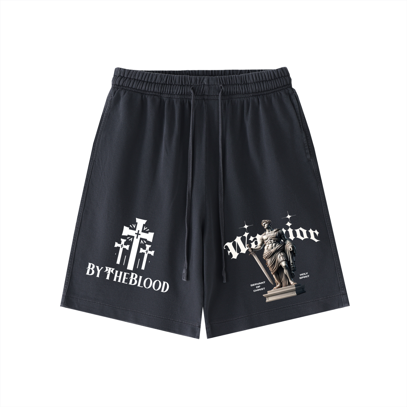 "Warrior" - Vintage Shorts Black