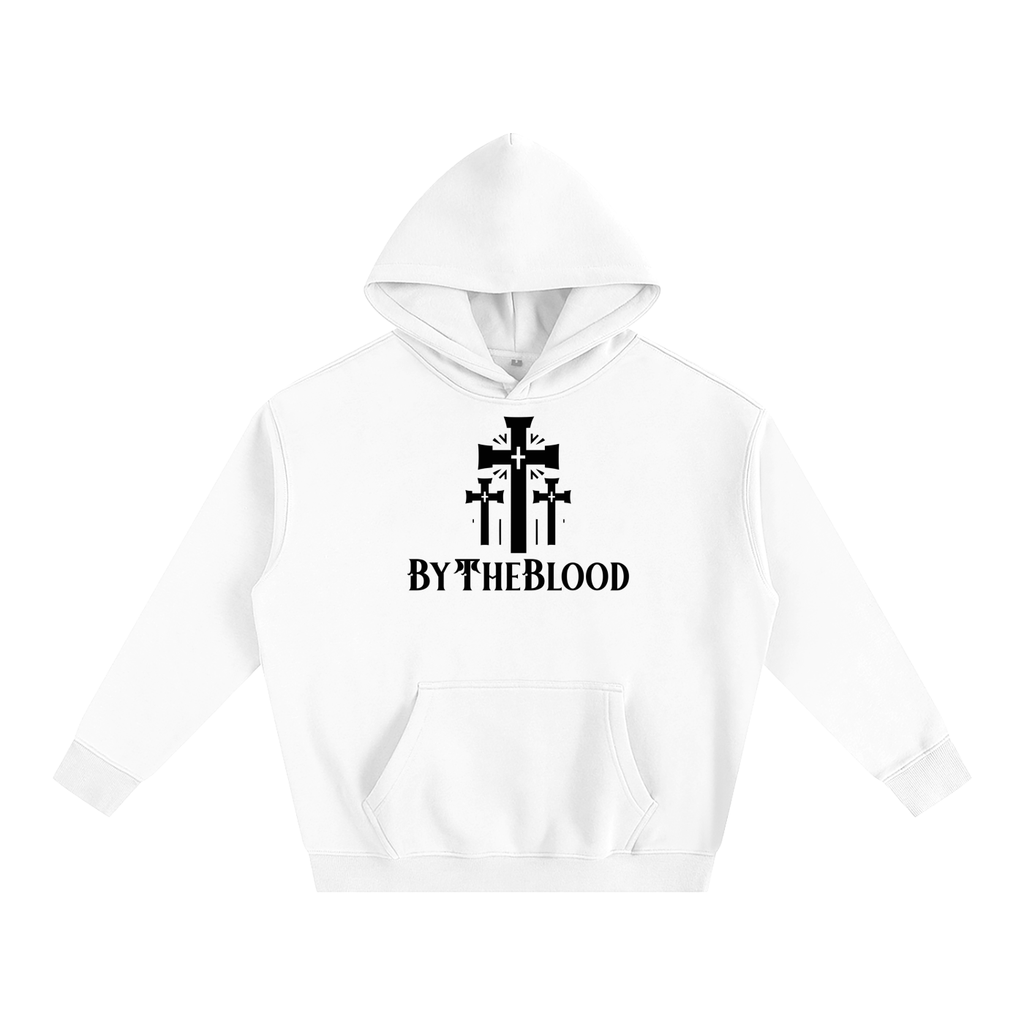 "The 3 Crosses" - Oversized Hoodie White