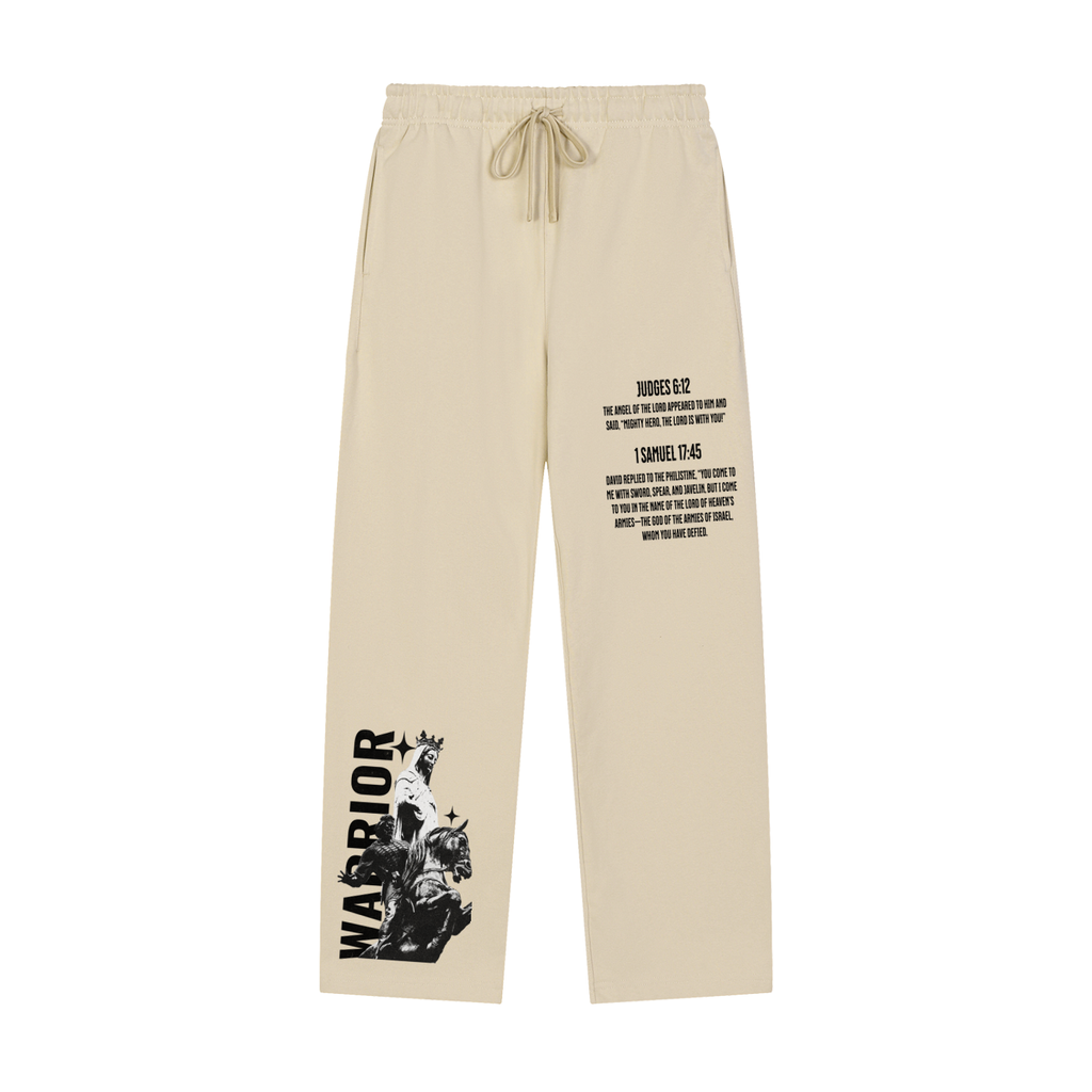 "Warrior" - Straight Sweatpants Black