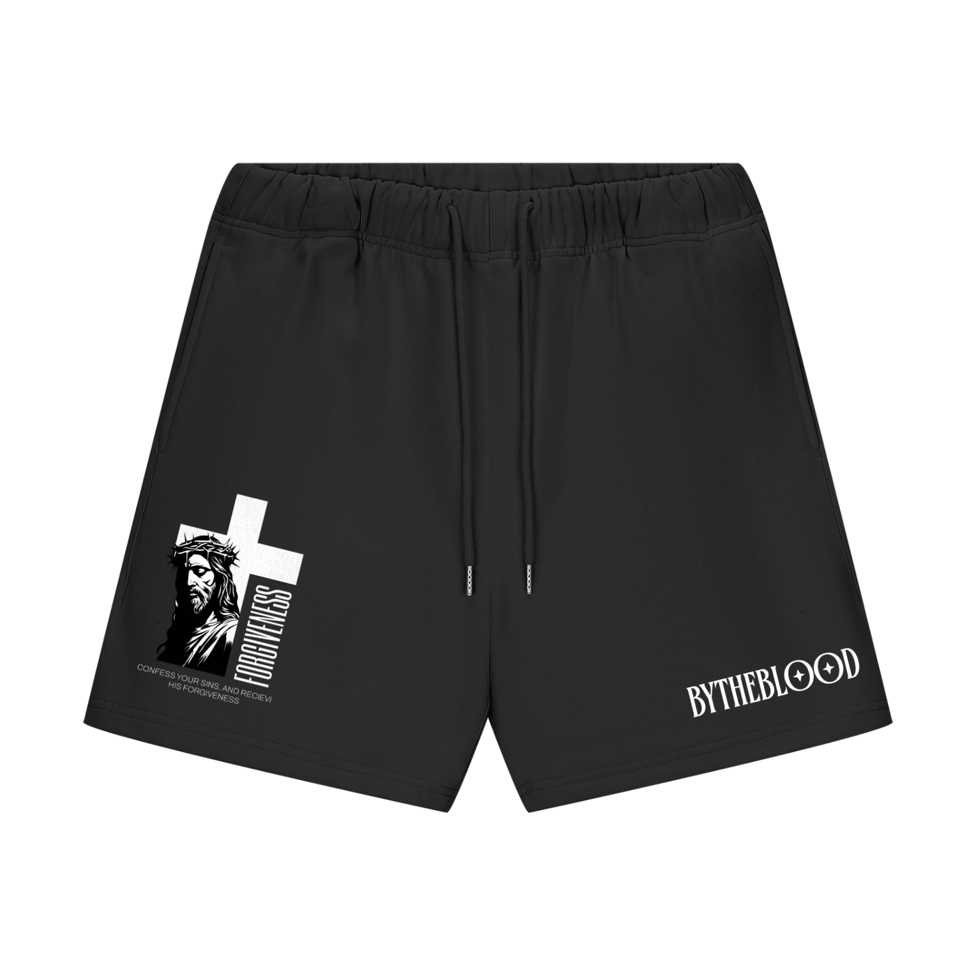 "Forgiven" - Vintage Shorts Black