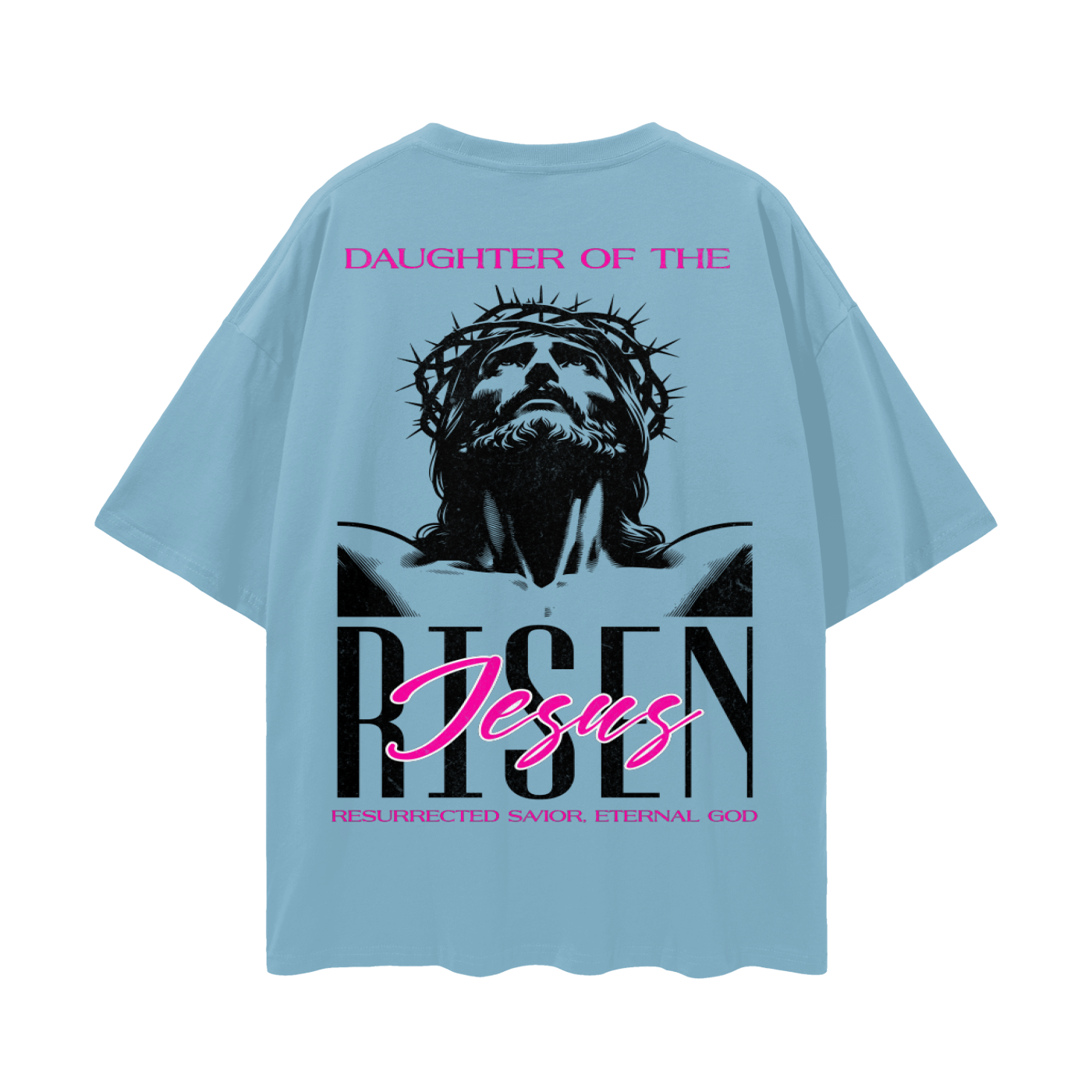"Daughter of the Risen Jesus: - Mark 5:34 Blue