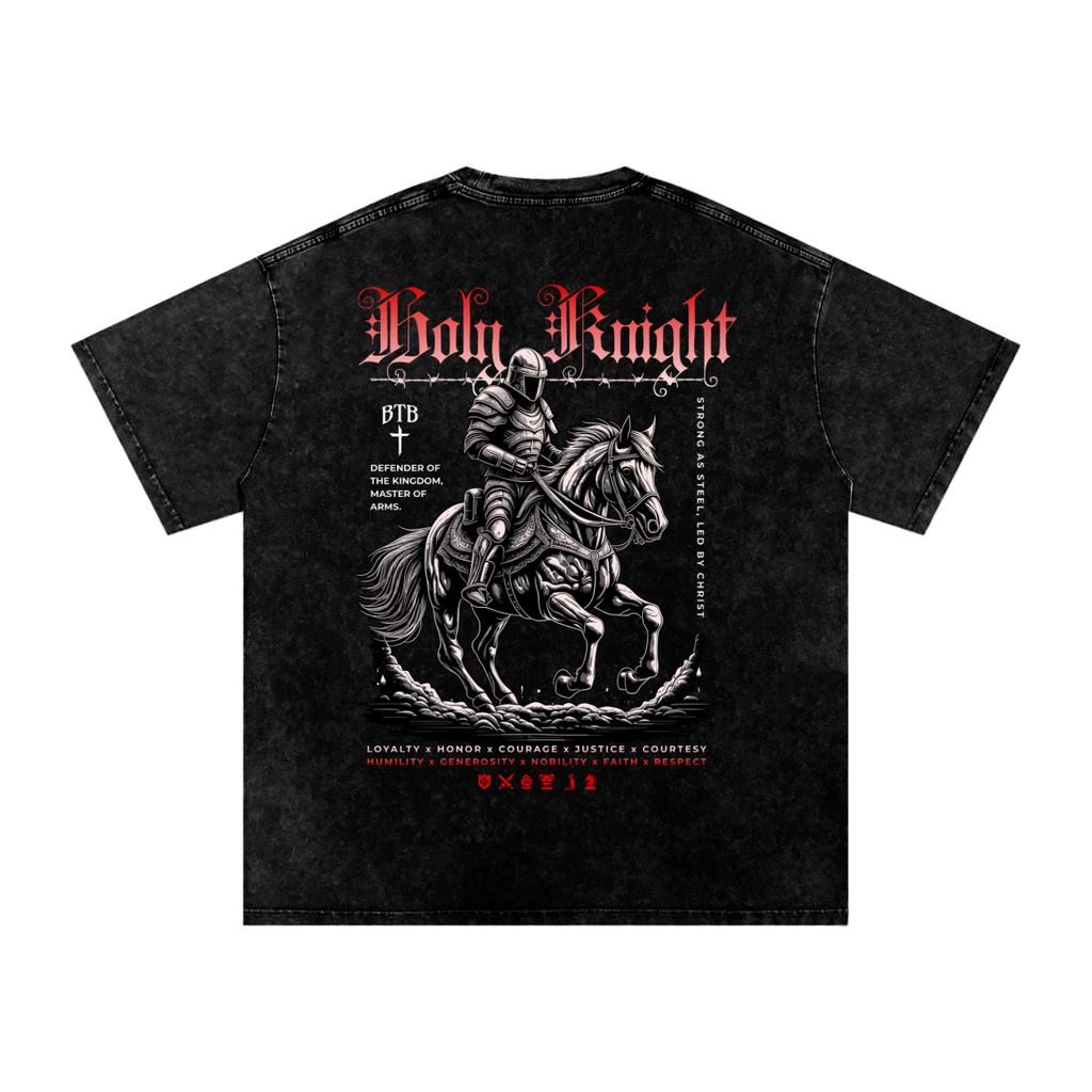 "Holy Knight" - Acid Wash T-Shirt