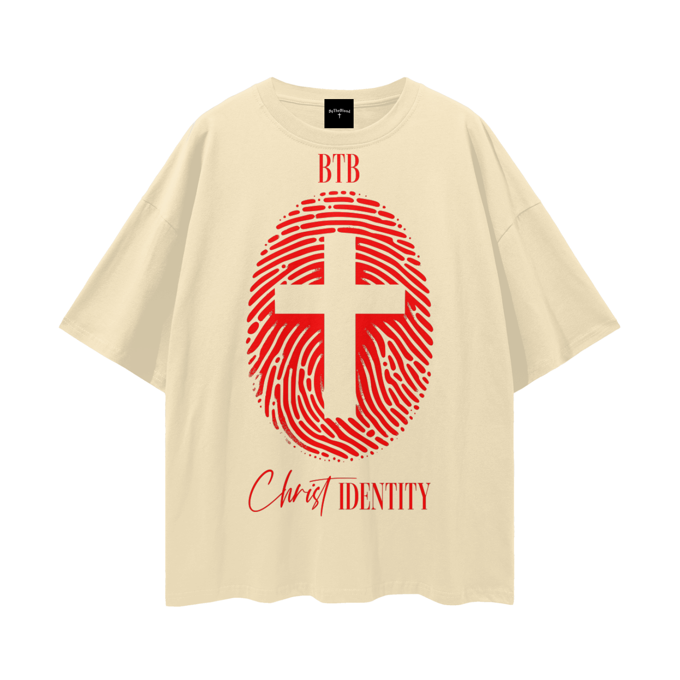 "Christ Identity" - Graphic T-Shirt Paid In Blood Red