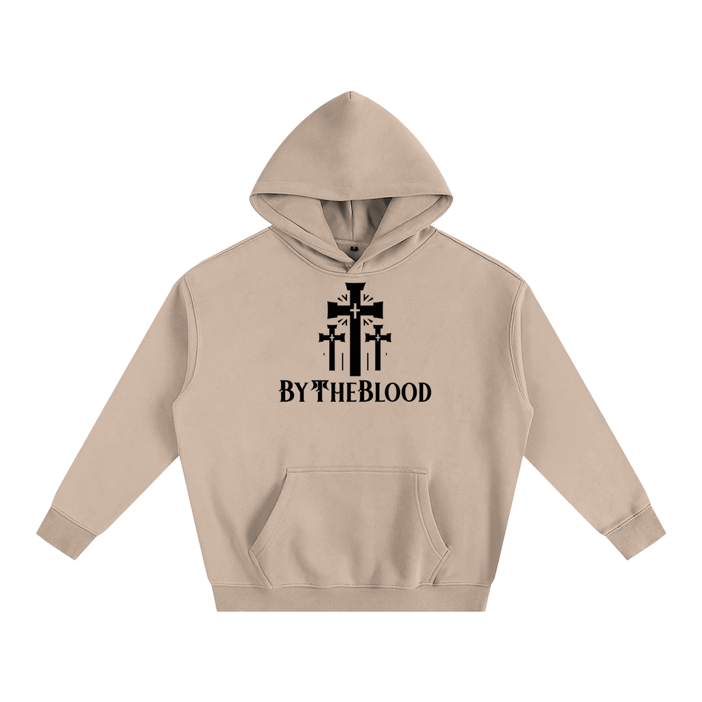 "The 3 Crosses" - Oversized Hoodie Khaki