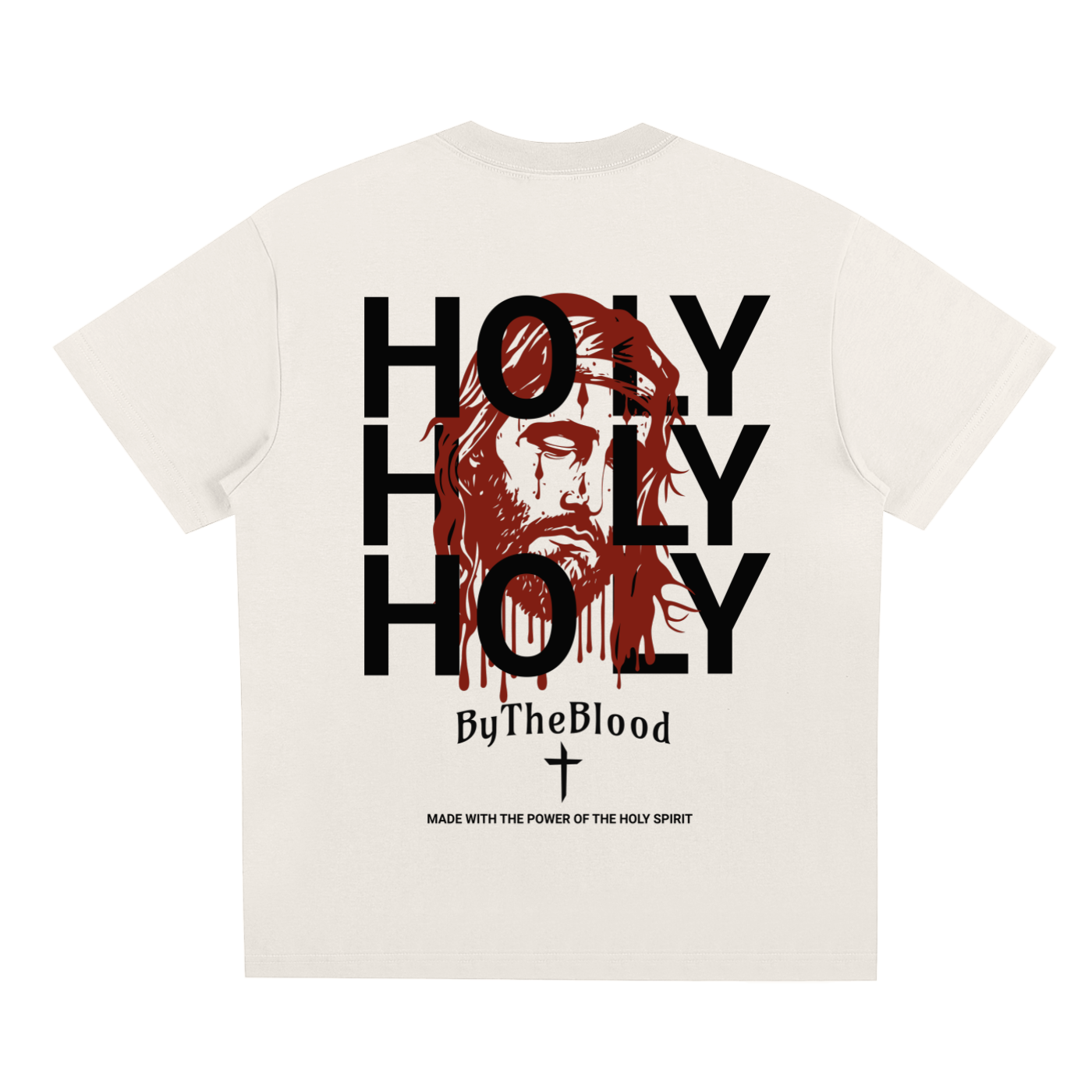 "HOLY" - Oversized T-Shirt Cream
