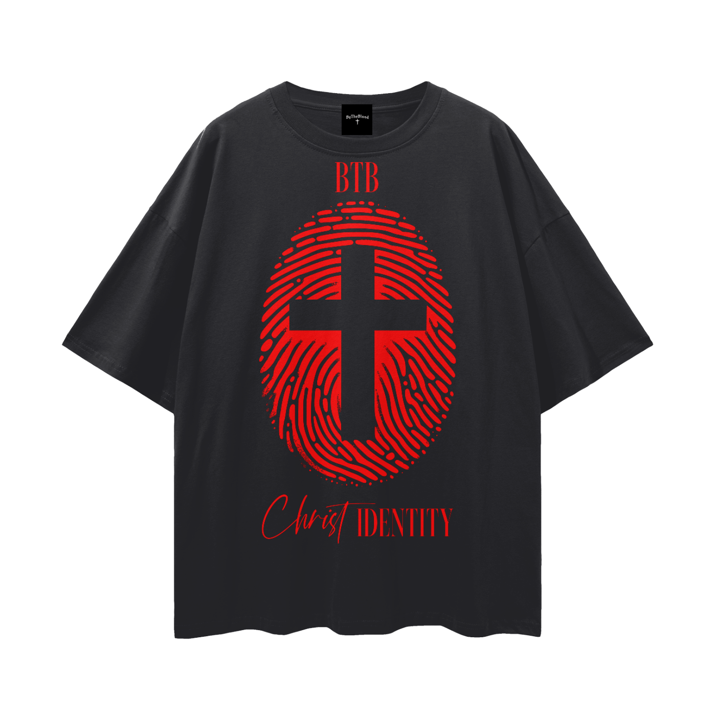 "Christ Identity" - Graphic T-Shirt Paid in Blood Red