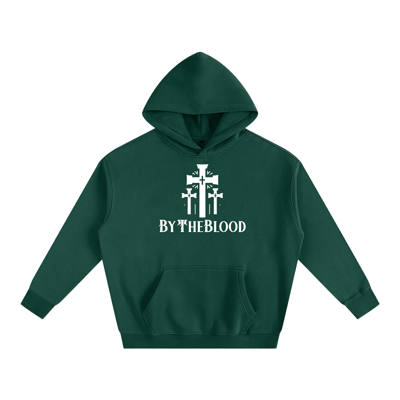 "The 3 Crosses" - Oversized Hoodie Green