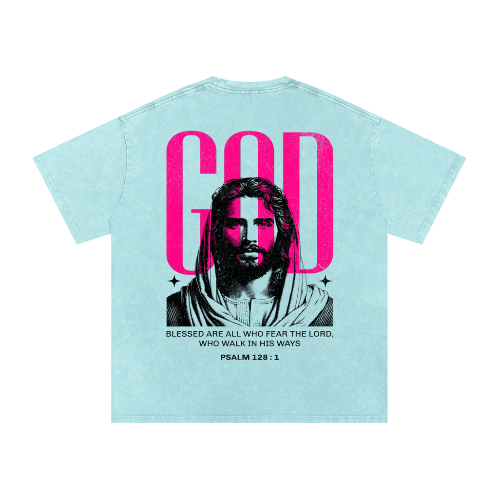 "CHOSEN" - Psalm 128:1 Light Blue