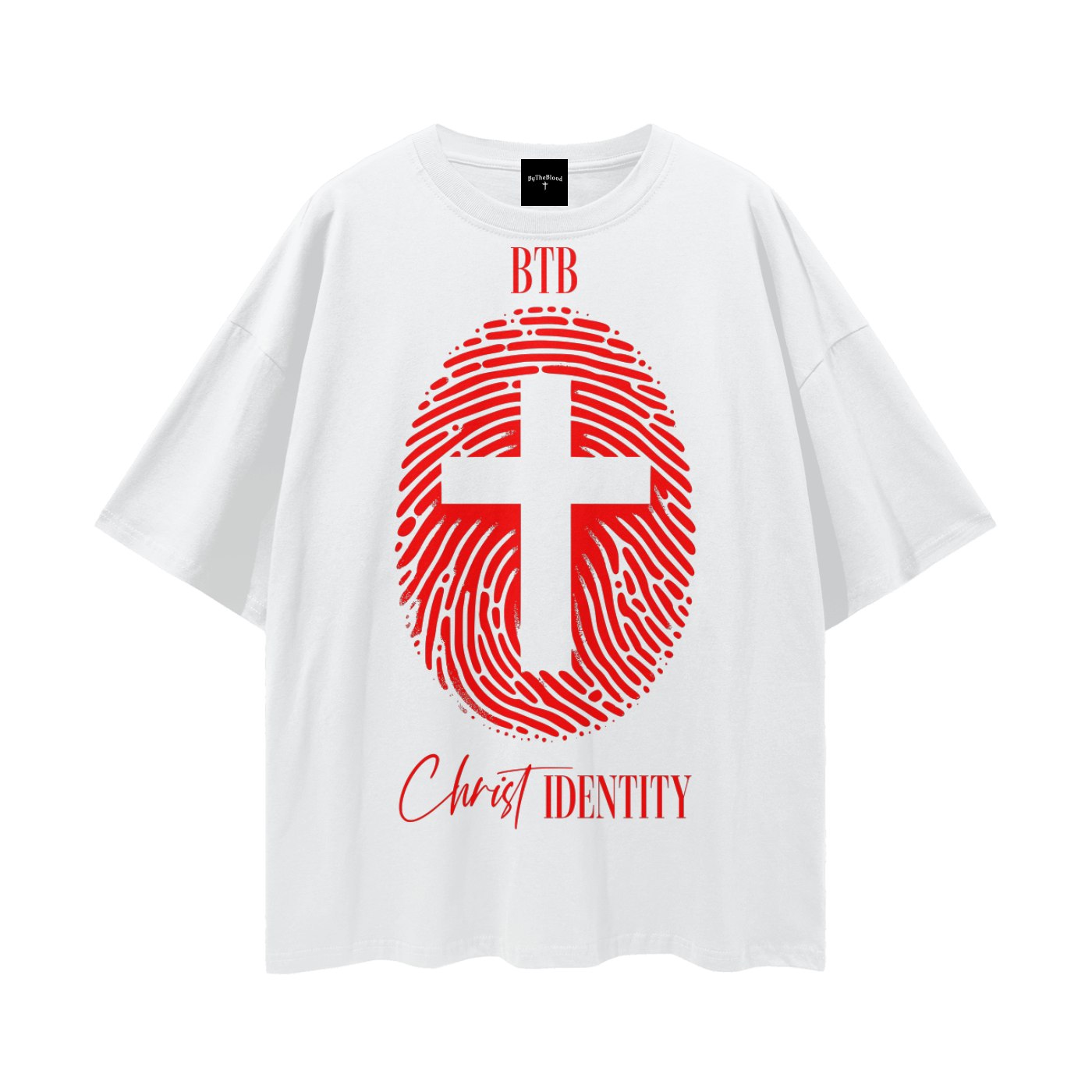 "Christ Identity" - Graphic T-Shirt Paid in Blood Red